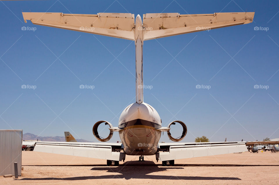 broken airplane graveyard desert tucson arizona sky by rinusrini