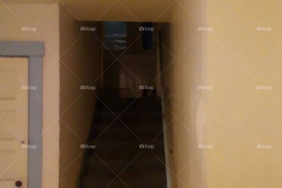 dark stairway