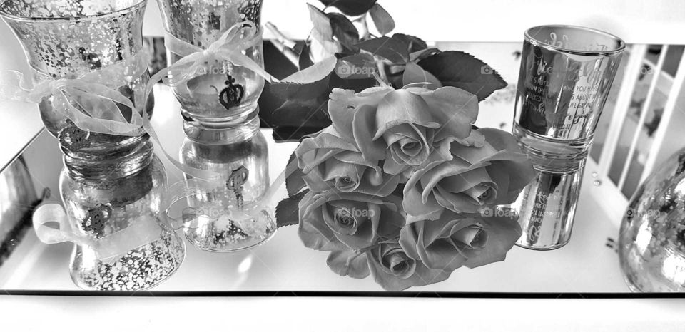 Black and White Flower