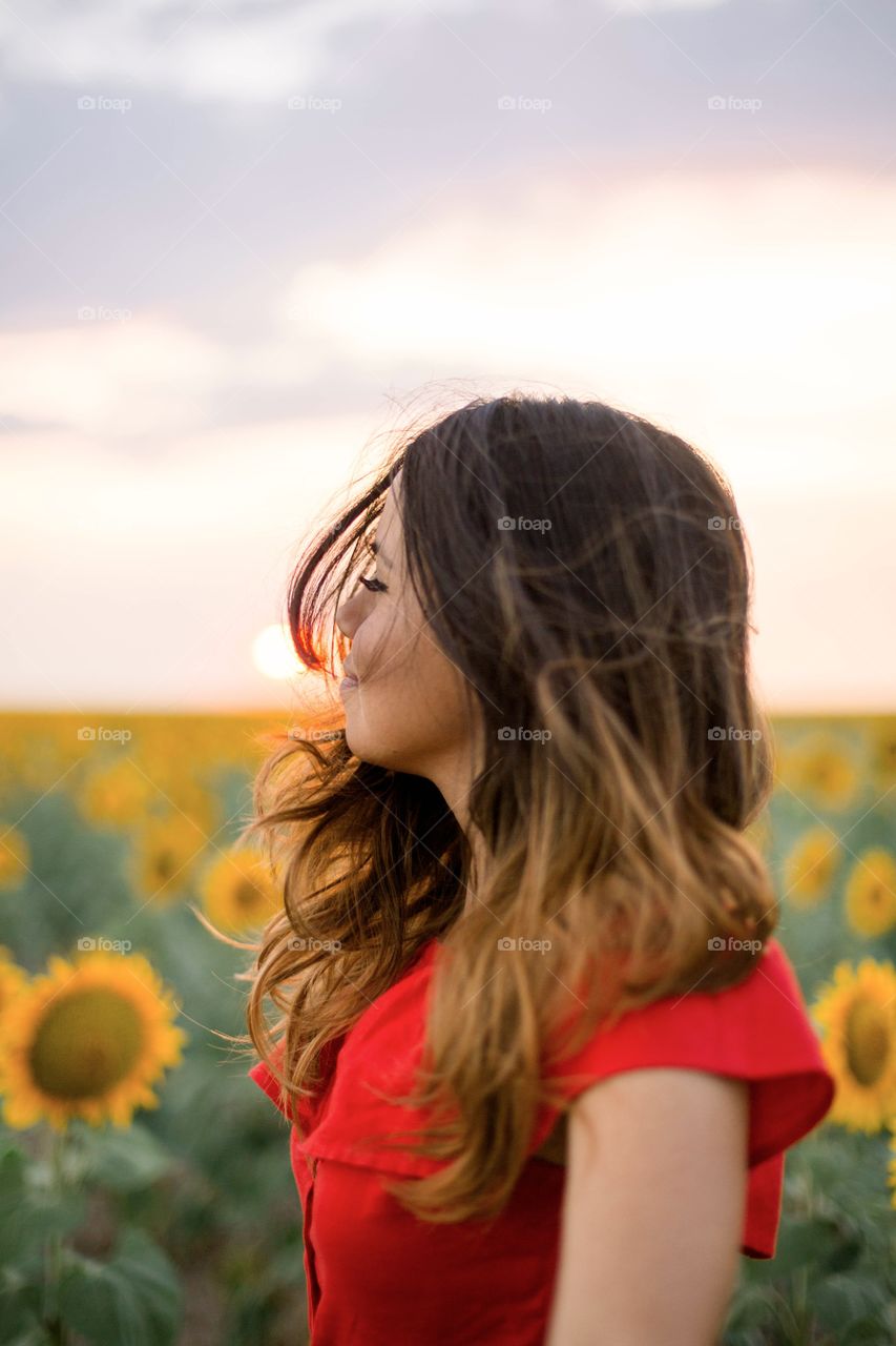 Windy summer day