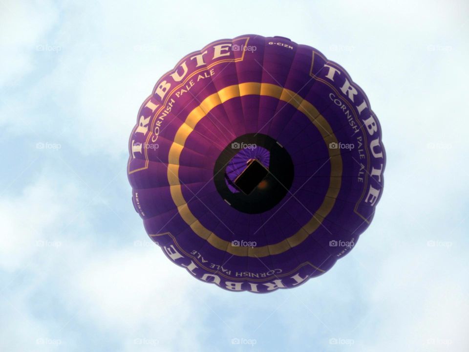 purple hot air balloon