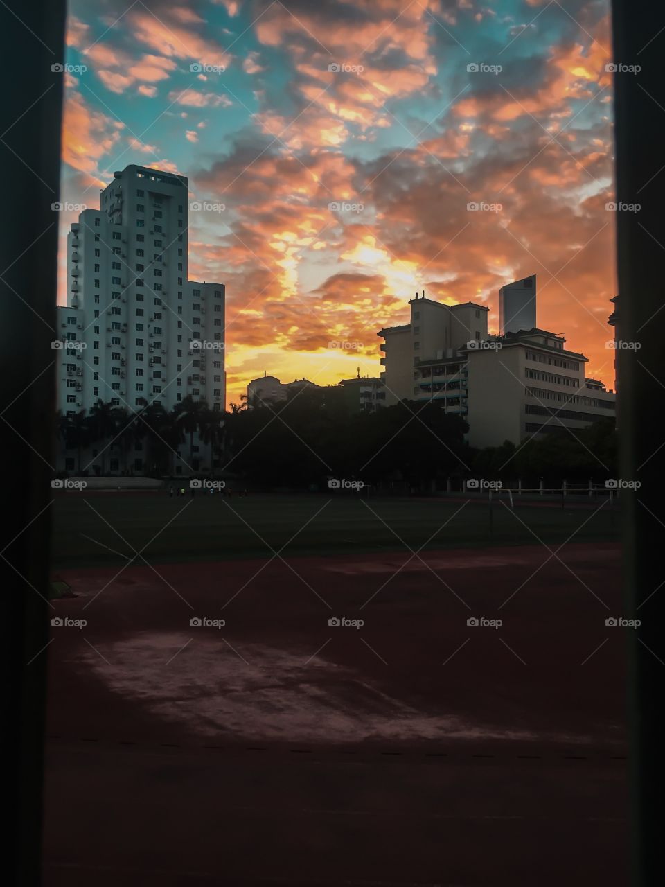 Sunset in the same place 