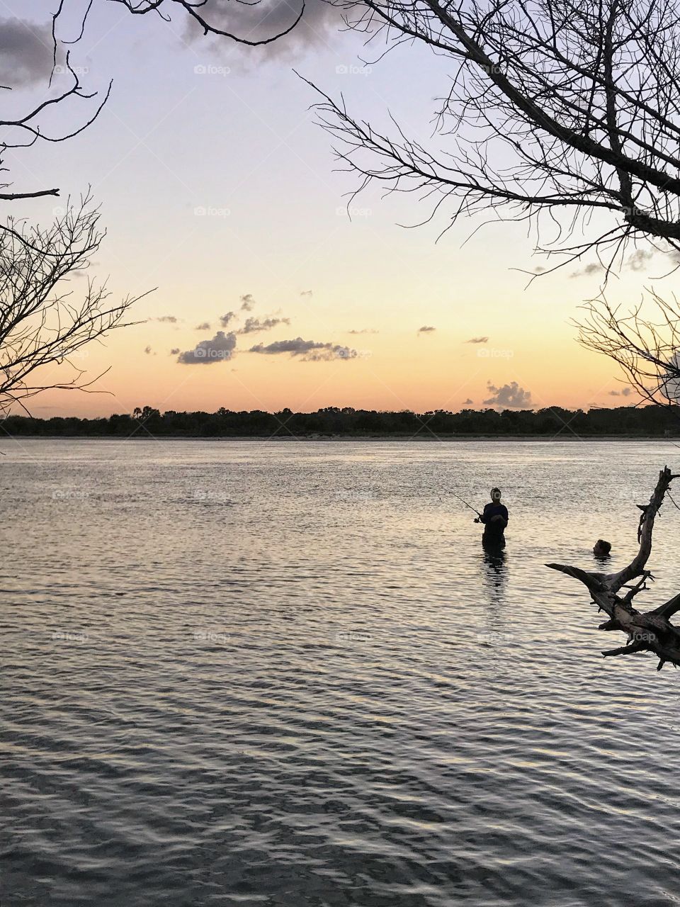 The joys of fishing at dusk