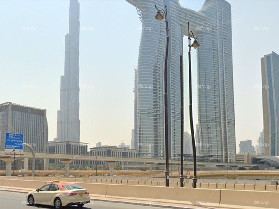 Tall buildings in Dubai