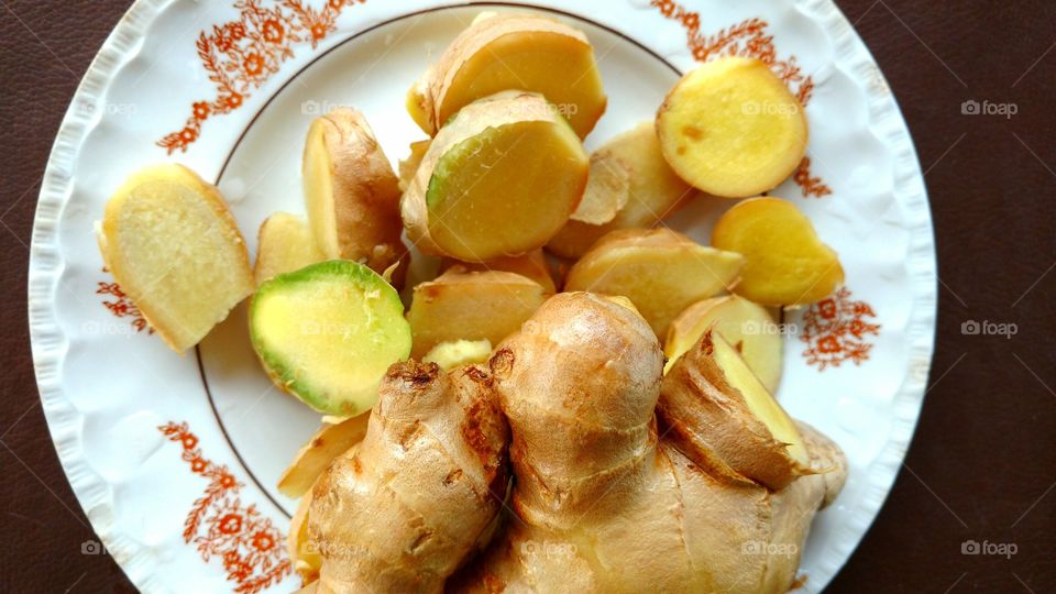 porção de gengibre