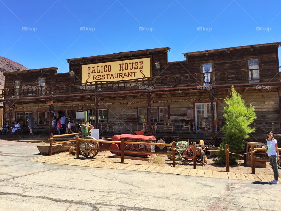 Calico Ghost town restaurant. Calico Ghost town restaurant