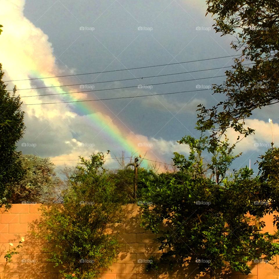 The beautiful landscape of the rainbow after the rain.  Always beautiful is the infinite sky! / A bela paisagem do arco-íris depois da chuva. Sempre se mostra bonito o céu infinita!