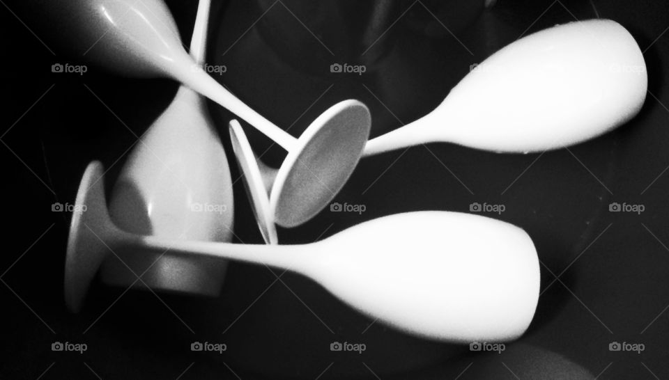 Plastic champagne flutes