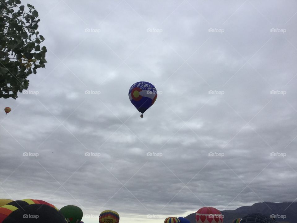 Colorado balloon at hot air balloon festival