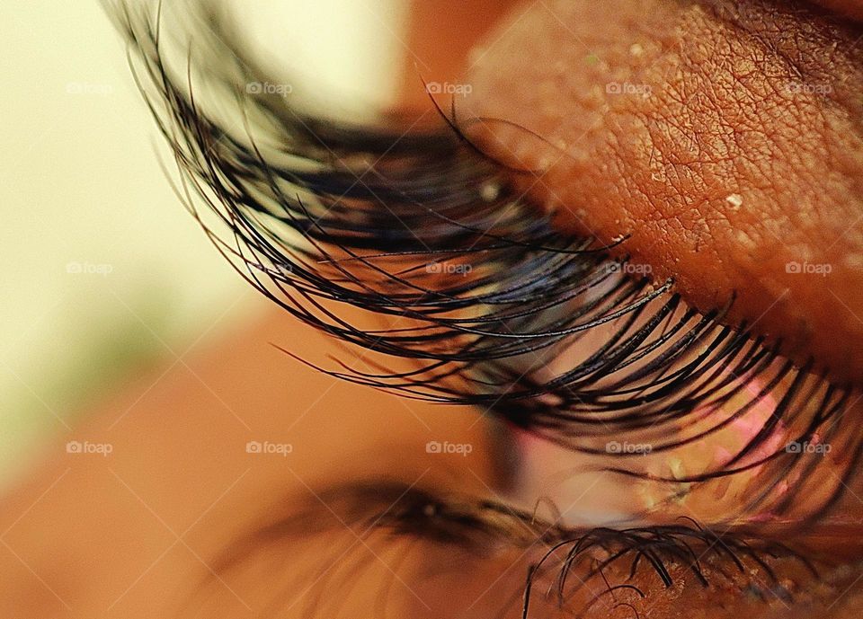 Eye micro photography