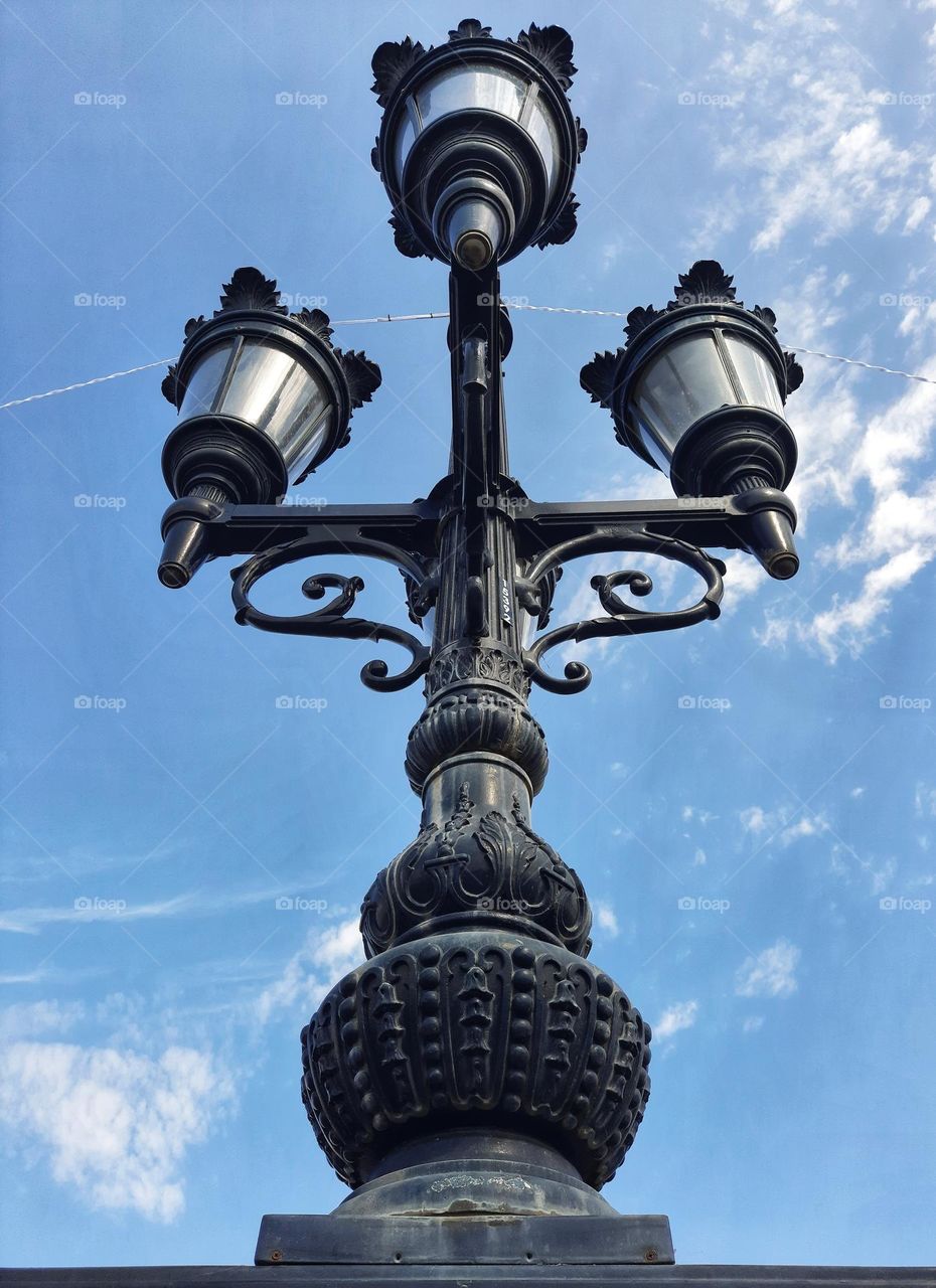 Public light post, Bordeaux, France