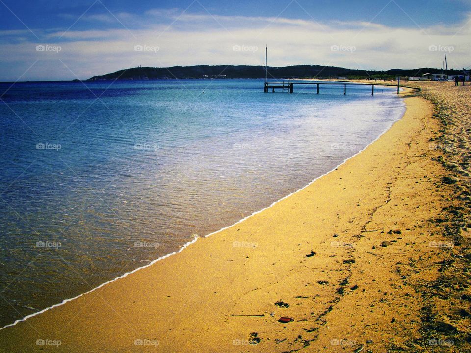 Beach. Sea