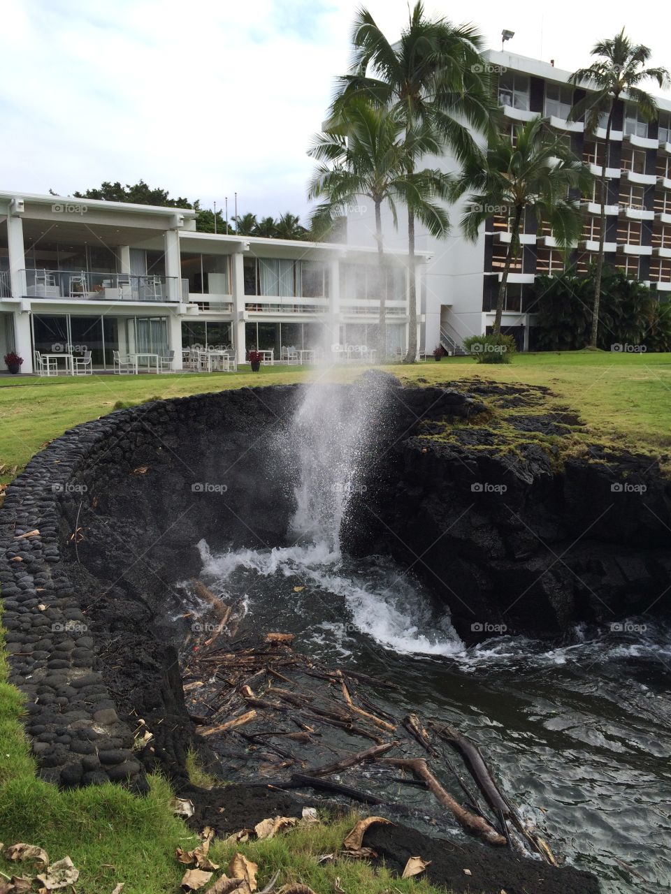 Blowhole Naniloa Hotel Hilo Hawaii Hilo Bay