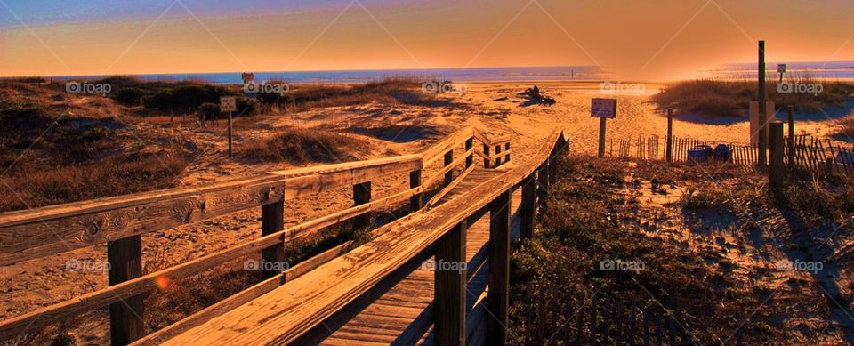 Walkway to the beach