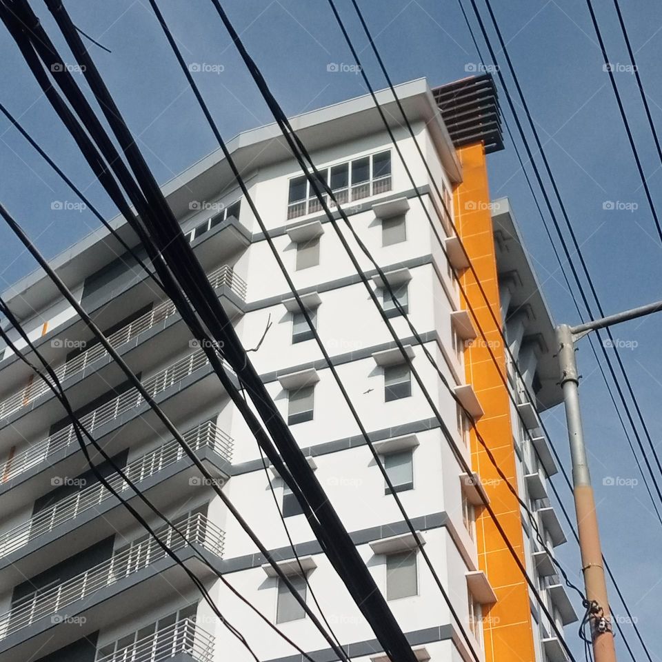 multi-storey building structure.