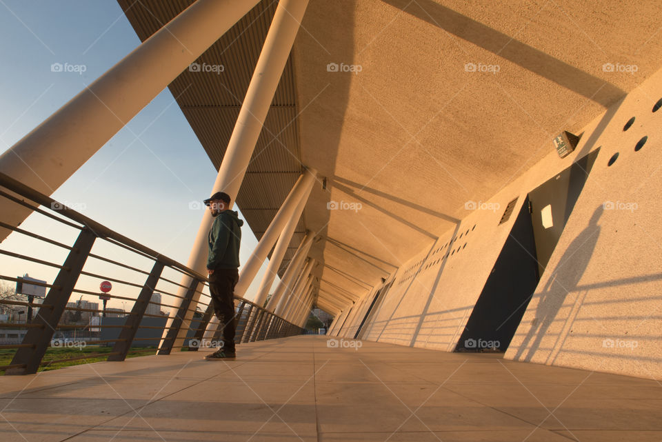 man looking at the horizon