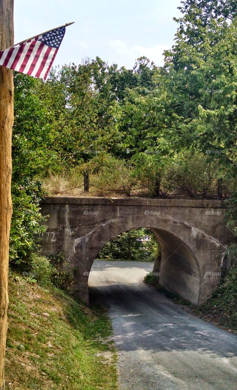 Bridge by Bill's Place. Taken after motorcycle rally in Little Orleans, MD, August 2014